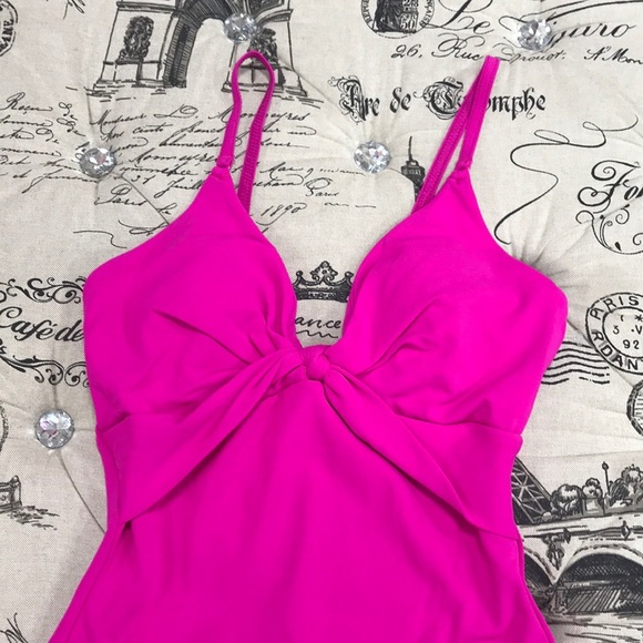 Robin Piccone Pink Knot One Piece Swimsuit - Picture 5 of 9